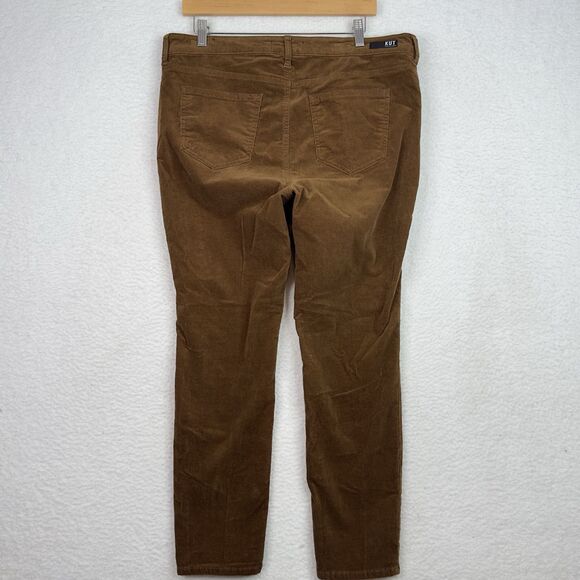 Kut From The Kloth Diana Fab Ab Skinny Corduroy Pants Brown 16P Petite High Rise - Picture 6 of 15